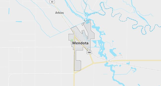 Map of Mendota, CA