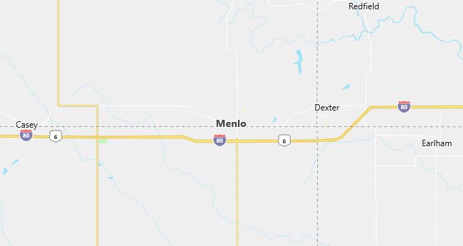 Map of Menlo, IA