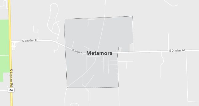 Map of Metamora, MI