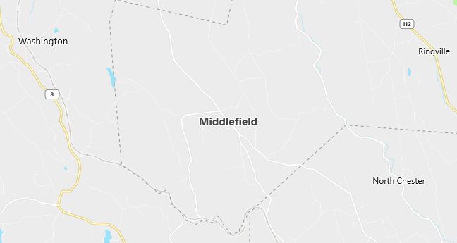 Map of Middlefield, MA