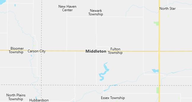 Map of Middleton, MI