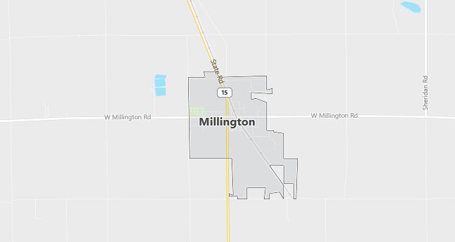 Map of Millington, MI