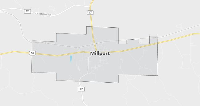 Map of Millport, AL