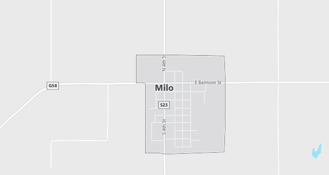 Map of Milo, IA