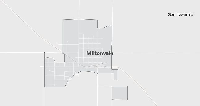 Map of Miltonvale, KS