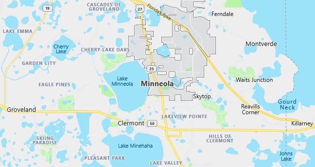 Map of Minneola, FL