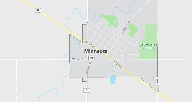 Map of Minneota, MN