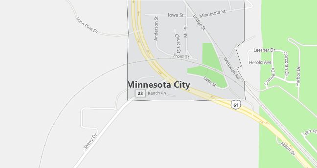 Map of Minnesota City, MN