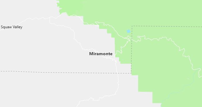 Map of Miramonte, CA