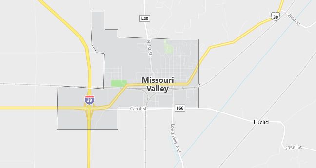 Map of Missouri Valley, IA