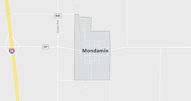 Map of Mondamin, IA