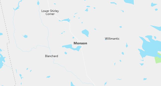 Map of Monson, ME