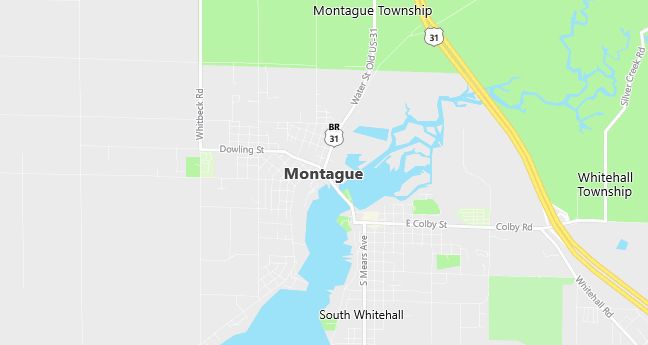 Map of Montague, MI