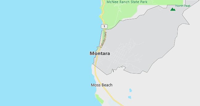 Map of Montara, CA