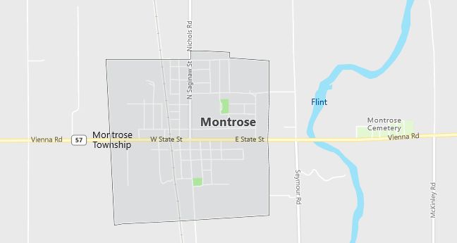 Map of Montrose, MI