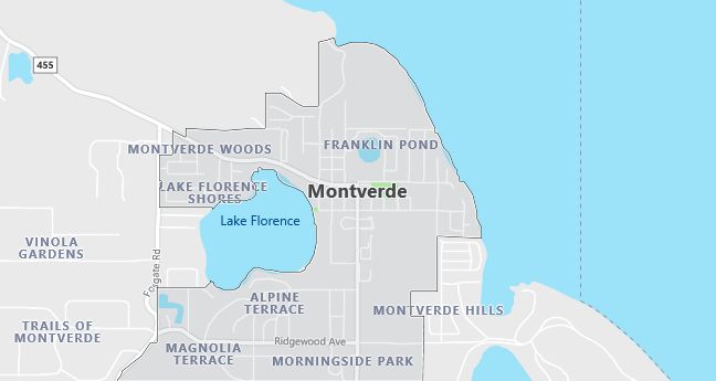 Map of Montverde, FL