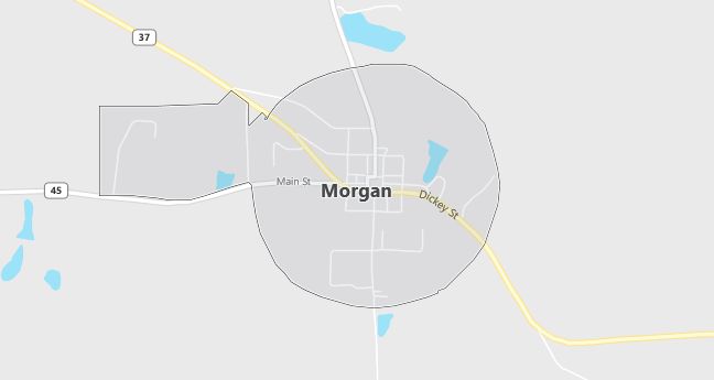 Map of Morgan, GA