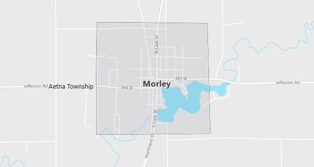 Map of Morley, MI