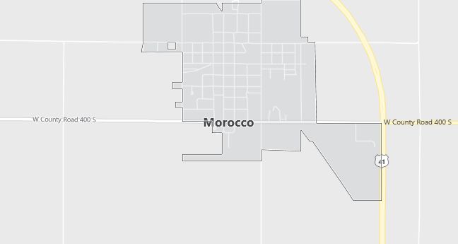 Map of Morocco, IN