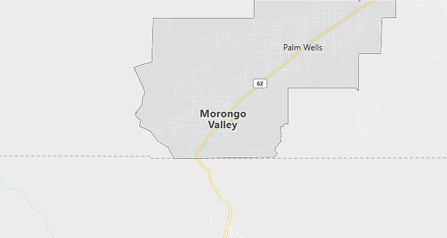 Map of Morongo Valley, CA