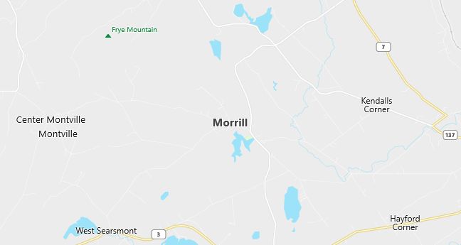 Map of Morrill, ME