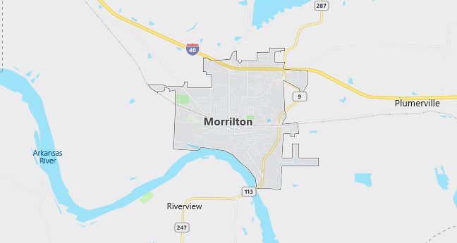 Map of Morrilton, AR