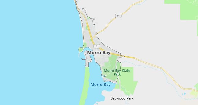 Map of Morro Bay, CA