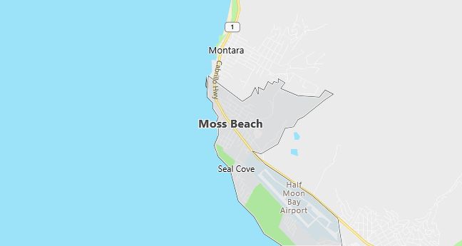 Map of Moss Beach, CA