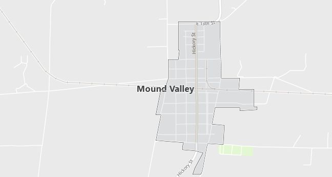 Map of Mound Valley, KS