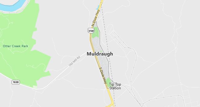 Map of Muldraugh, KY