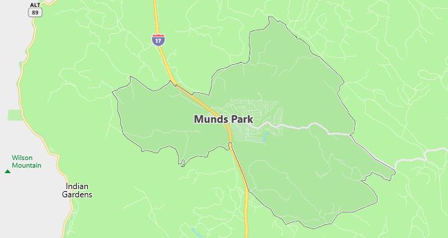 Map of Munds Park, AZ