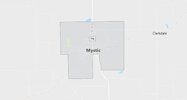 Map of Mystic, IA