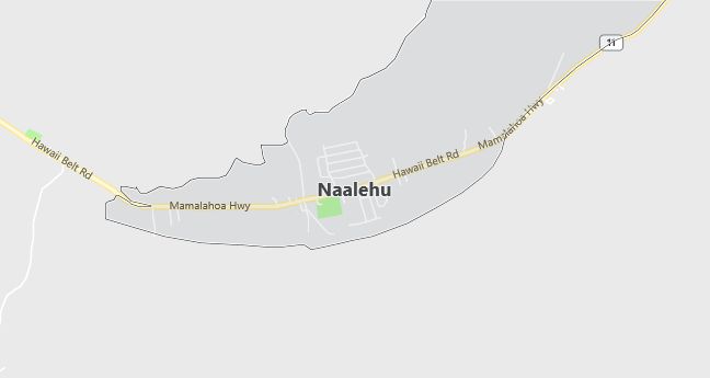 Map of Naalehu, HI