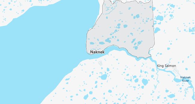 Map of Naknek, AK