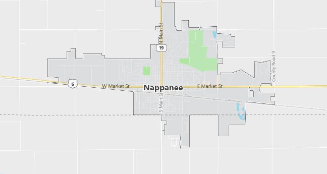 Map of Nappanee, IN