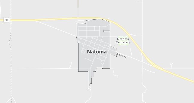 Map of Natoma, KS