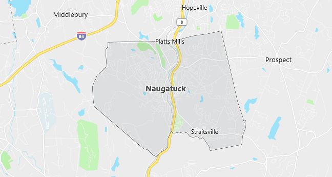 Map of Naugatuck, CT