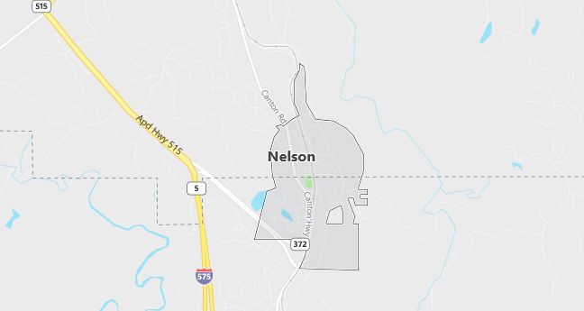 Map of Nelson, GA