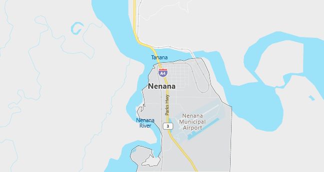 Map of Nenana, AK