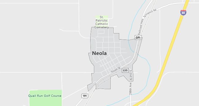 Map of Neola, IA