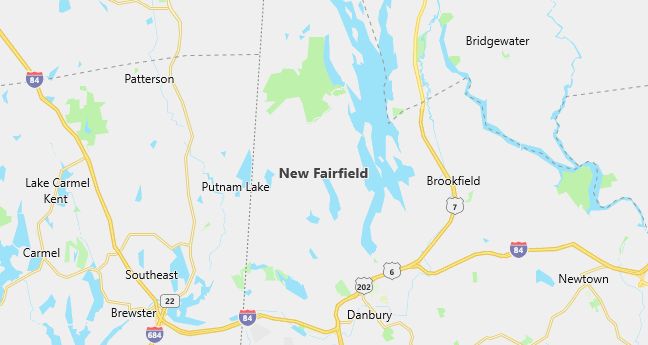 Map of New Fairfield, CT