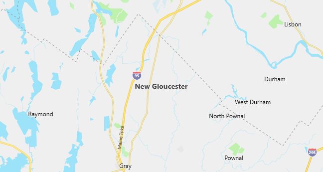 Map of New Gloucester, ME