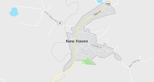 Map of New Haven, KY