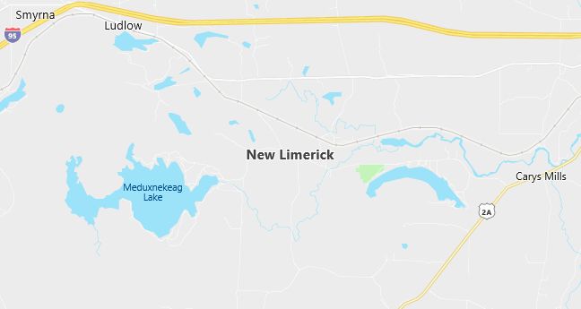 Map of New Limerick, ME