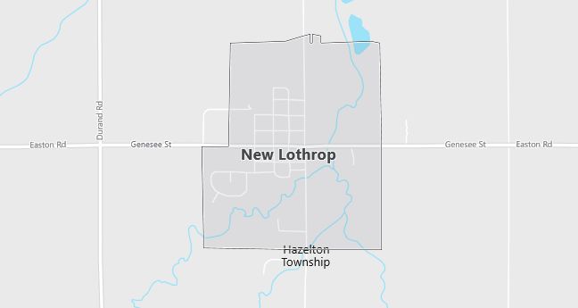 Map of New Lothrop, MI