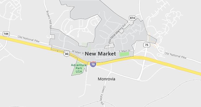 Map of New Market, MD