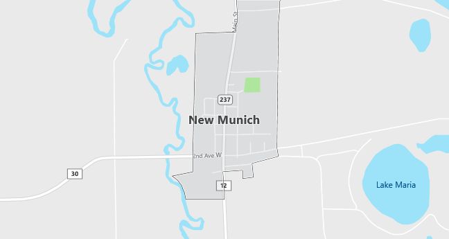 Map of New Munich, MN