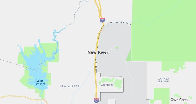 Map of New River, AZ