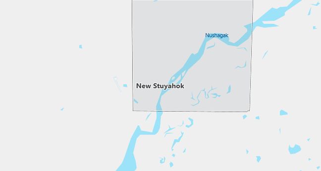 Map of New Stuyahok, AK