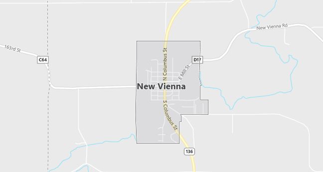 Map of New Vienna, IA